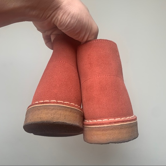 COPY - COPY - Size 10.5 | Men’s Clark’s Salmon Red Desert Shoes - Picture 12 of 13